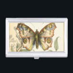 Tandem Butterflies Over Green Leaves Business Card Holder<br><div class="desc">Like the Blue Angels,  these butterflies are flying in tandem. Watch them soar over green leaves,  spreading their colourful and majestic wings. If you love looking at butterflies you'll love this piece!</div>