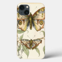 Tandem Butterflies Over Green Leaves