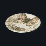 Tandem Butterflies Over Green Leaves Paper Plate<br><div class="desc">Like the Blue Angels,  these butterflies are flying in tandem. Watch them soar over green leaves,  spreading their colourful and majestic wings. If you love looking at butterflies you'll love this piece!</div>