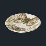 Tandem Butterflies Over Green Leaves Paper Plate<br><div class="desc">Like the Blue Angels,  these butterflies are flying in tandem. Watch them soar over green leaves,  spreading their colourful and majestic wings. If you love looking at butterflies you'll love this piece!</div>