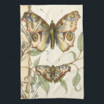 Tandem Butterflies Over Green Leaves Tea Towel<br><div class="desc">Like the Blue Angels,  these butterflies are flying in tandem. Watch them soar over green leaves,  spreading their colourful and majestic wings. If you love looking at butterflies you'll love this piece!</div>