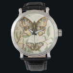 Tandem Butterflies Over Green Leaves Watch<br><div class="desc">Like the Blue Angels,  these butterflies are flying in tandem. Watch them soar over green leaves,  spreading their colourful and majestic wings. If you love looking at butterflies you'll love this piece!</div>