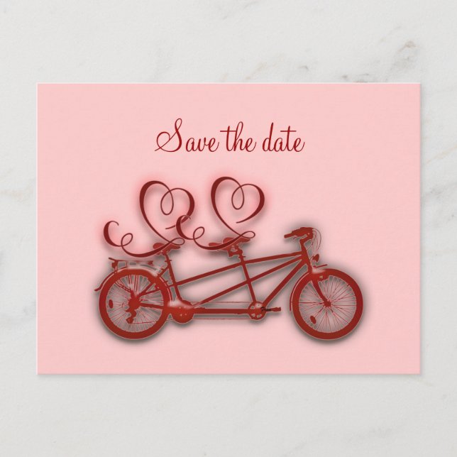 tandem love announcement postcard (Front)