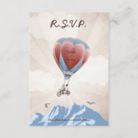 TANDEM LOVE DREAM Wedding RSVP Invitation