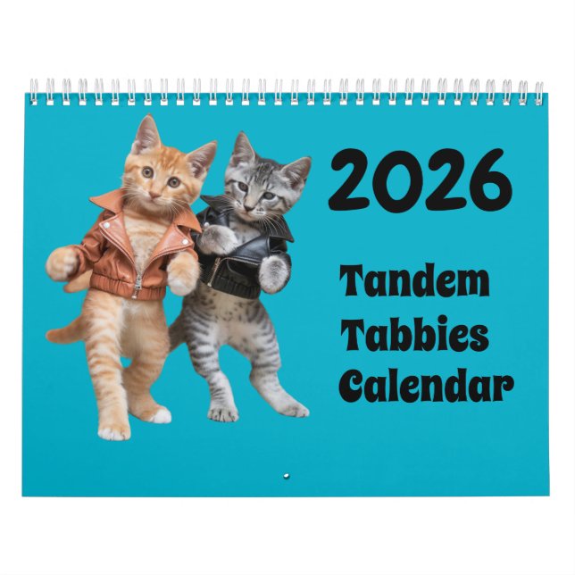 Tandem Tabbies Calendar (Cover)