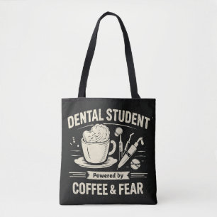 Tandläkar/tandhygien tygpåse bag Tote dental humor