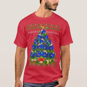 Tang Fish Xmas Lighting Tree Santa Tang Ugly Chris T-Shirt