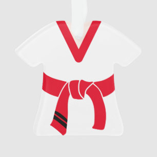 Tang Soo Do 1st Gup Red Belt Personalized Ornament