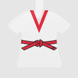Tang Soo Do 2nd Gup Red Belt Personalised Ornament