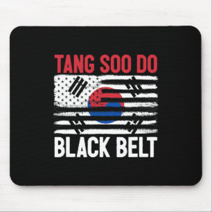 Tang Soo Do Black Belt Karate Fighter Korean Marti Mouse Mat