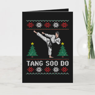 Tang Soo Do Christmas Ugly Sweater Martial Arts Card