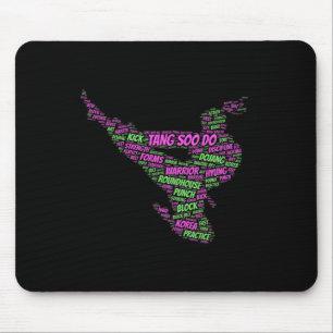 Tang Soo Do Girls Karate Martial Arts Training Wor Mouse Mat
