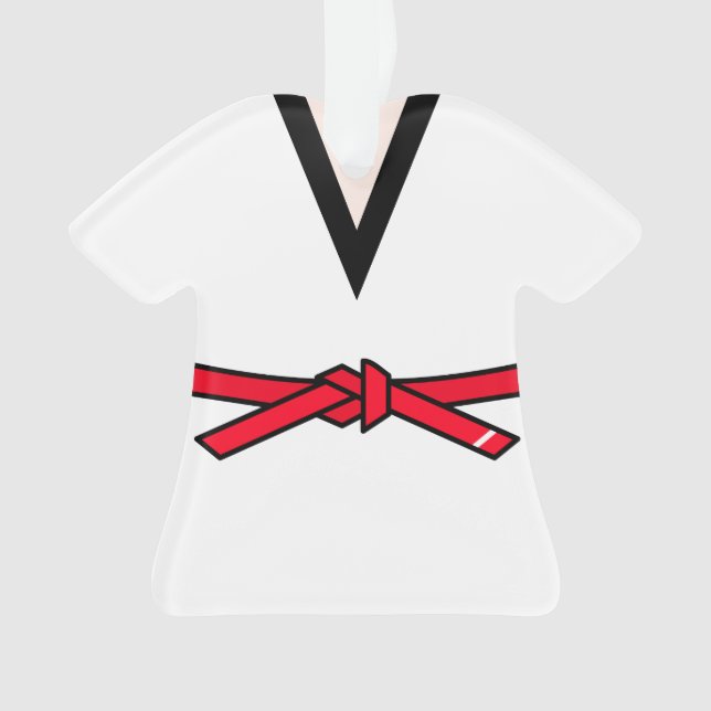 Tang Soo Do Red Belt 1st Level Personalised Ornament (Front)