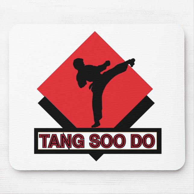 Tang Soo Do red diamond Mouse Mat (Front)