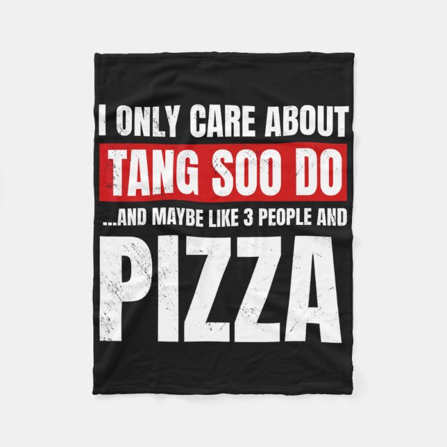 Tang Soo Do Sparring Martial Artist Karate Master  Fleece Blanket (Front)