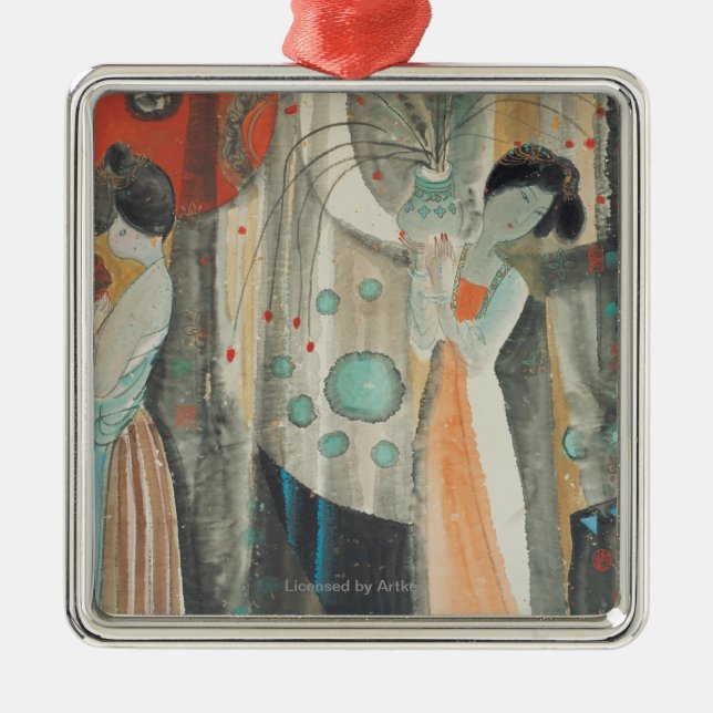 Tang Women Metal Tree Decoration (Front)