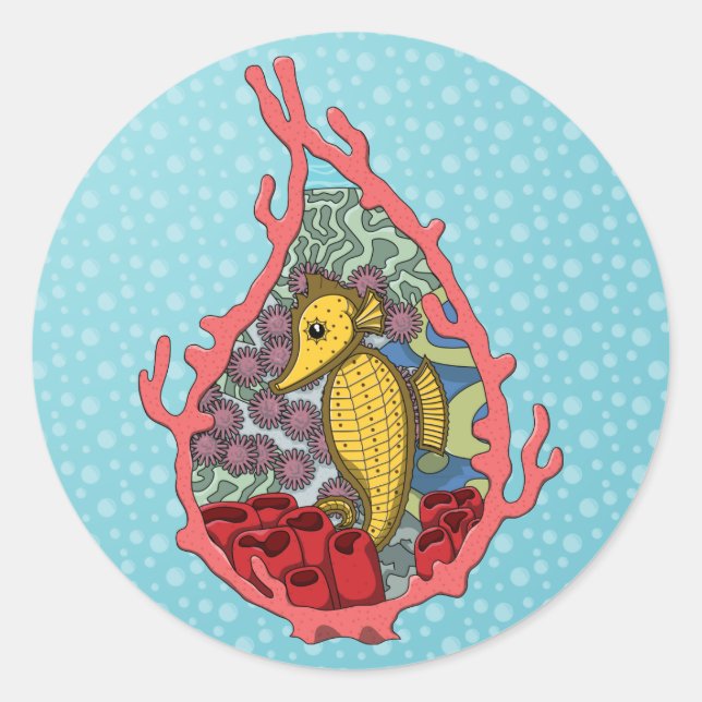 Tanga the Seahorse Sticker (Front)