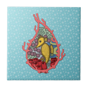 Tanga the Seahorse Tile