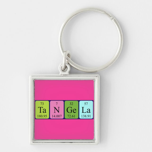 Tangela periodic table name keyring (Front)