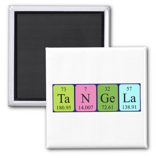 Tangela periodic table name magnet (Front)