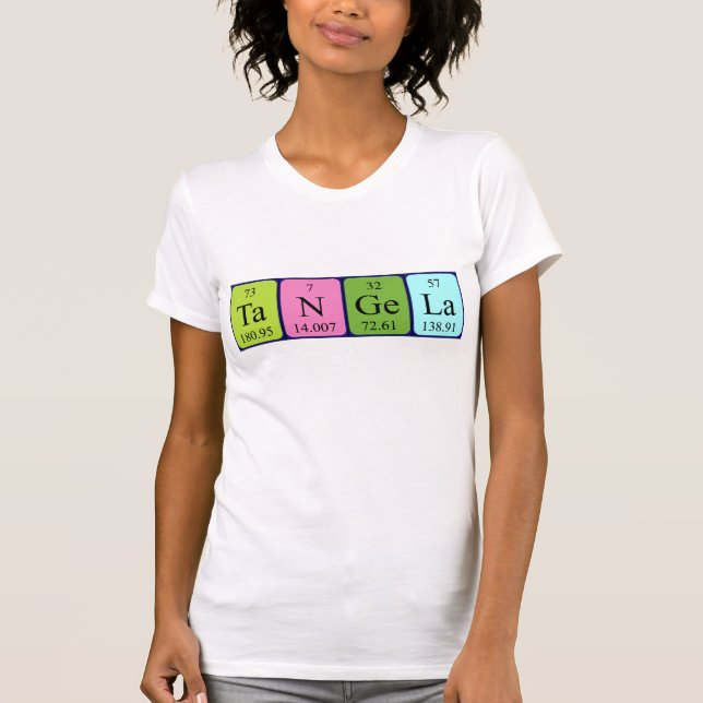 Tangela periodic table name shirt (Front)