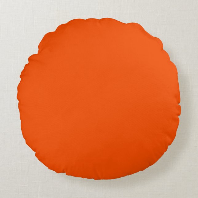 Tangelo Orange Round Cushion (Front)