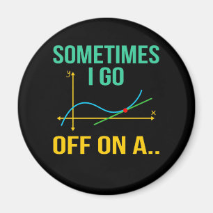 Tangent Math Teacher Mathematics Maths Student Magnet