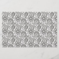 Tangerine Black Paisley