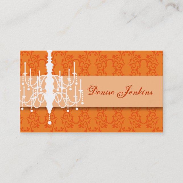 Tangerine Chandelier Biz Card (Front)