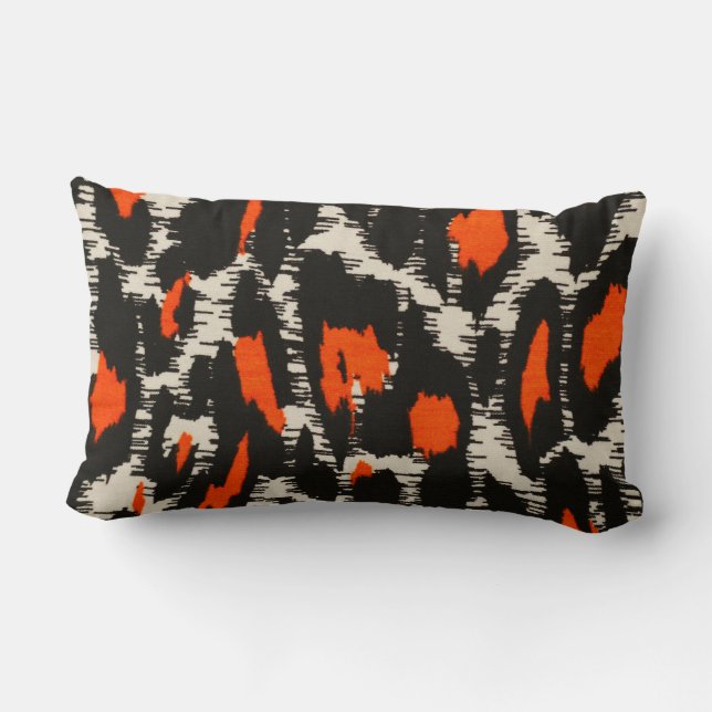 Tangerine Cheetah Lumbar Cushion (Back)