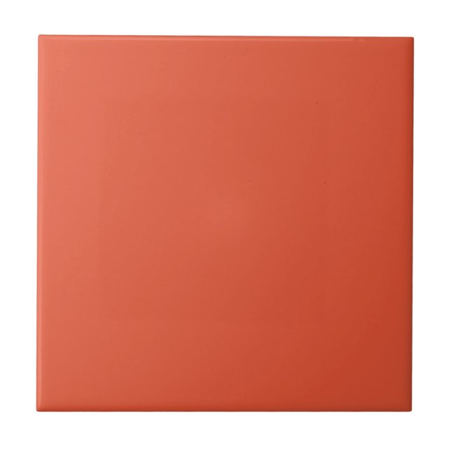Tangerine Coloured Tile (Front)
