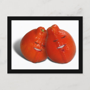 Tangerine Couple (Orange you in love, too?) Postcard