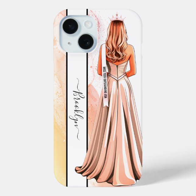 Tangerine Dream Pageant Portrait Blonde Case-Mate iPhone Case (Back)