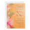 Tangerine Floral Fall Wedding Invitations