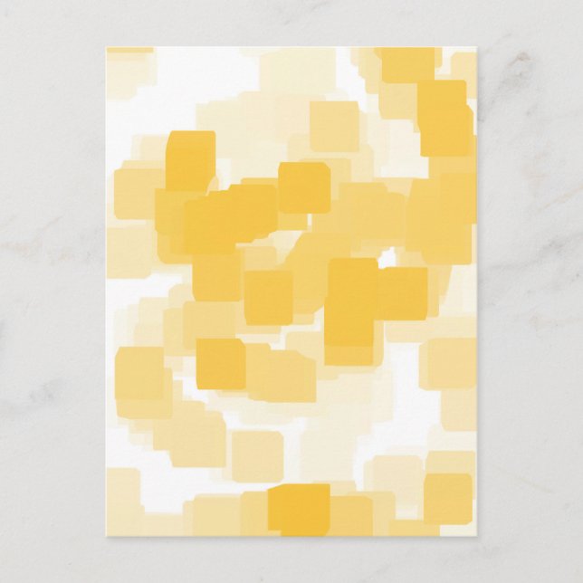 "Tangerine" Geometric  Art Postcard (Front)