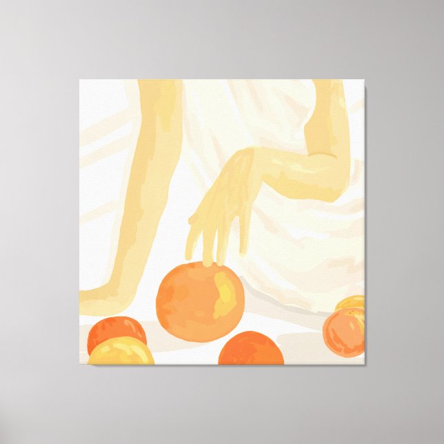Tangerine Grace Canvas Print (Front)