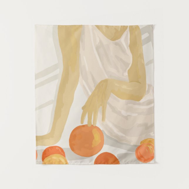 Tangerine Grace Tapestry (Front)