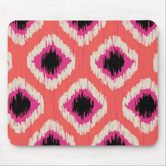 Tangerine Ikat - by TDStudio Mouse Mat