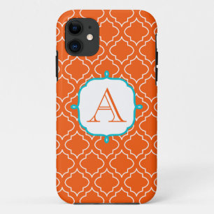Tangerine Monogram Phone 5 Case