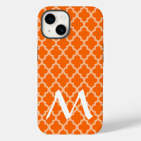 Tangerine Moroccan Moods Quatrefoil