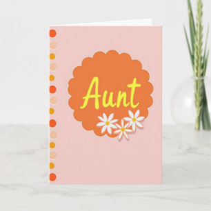Tangerine Mum Scallop Card