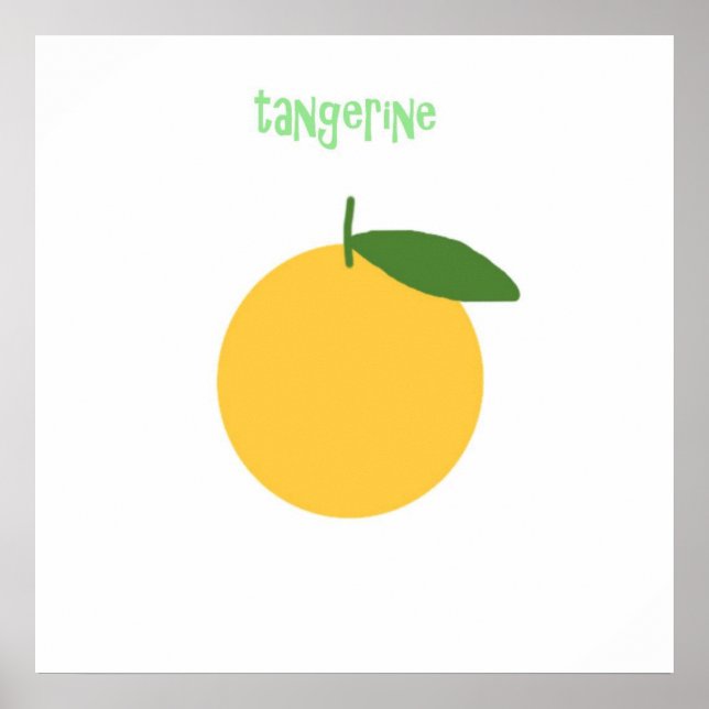 tangerine painting art poster (Front)