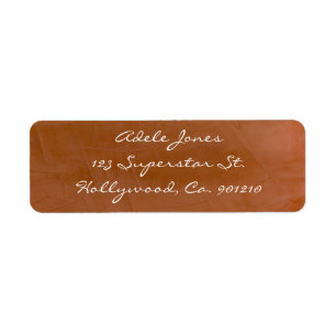 Tangerine Return Address Labels