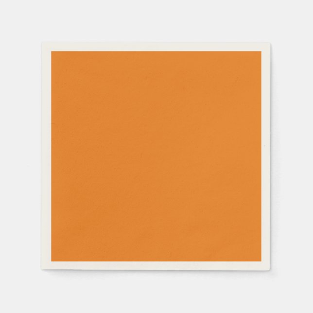 Tangerine, solid colour, napkin (Front)