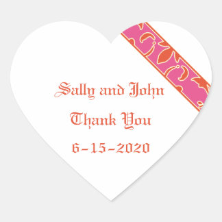 Tangerine Tango, Pink, Favour Sticker