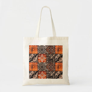 Tangerine Tile Tote Bag