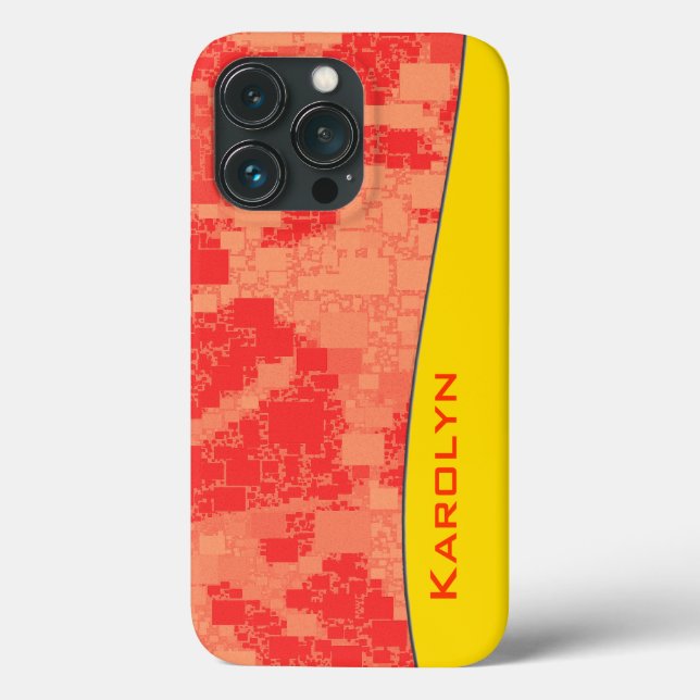 Tangerine Zeal Tiled Artwork Case-Mate iPhone Case (Back)