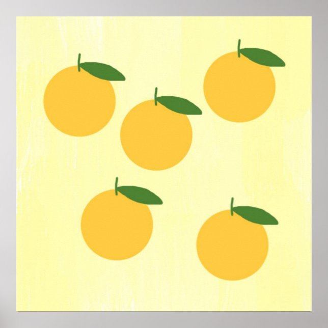 tangerines painting art poster (Front)