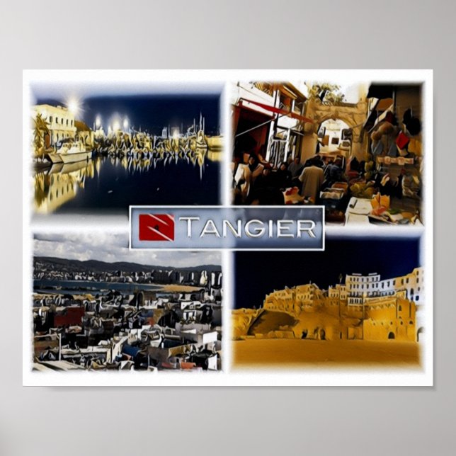 Tangier - Marocco - Mosaic - Poster (Front)