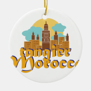 Tangier Morocco Ceramic Tree Decoration